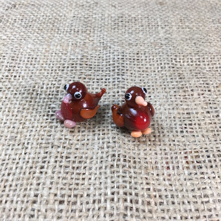 Sue Webb Friends in a box Glass Robin.