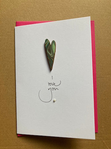 Reversible Robin I love you card