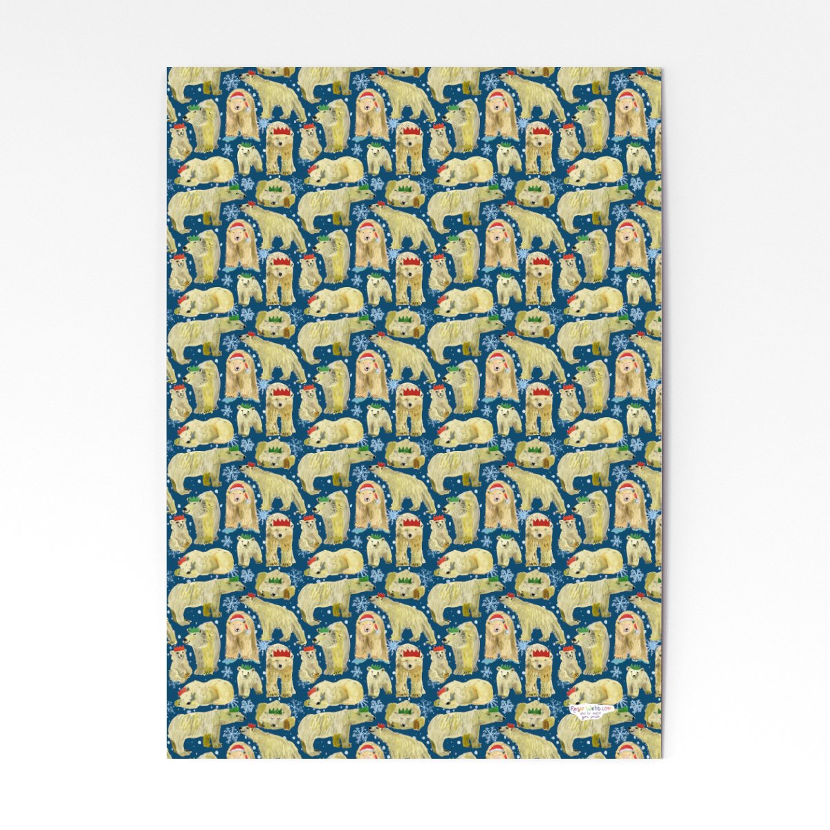 Rosie Webb Polar Bear Christmas Wrapping Paper