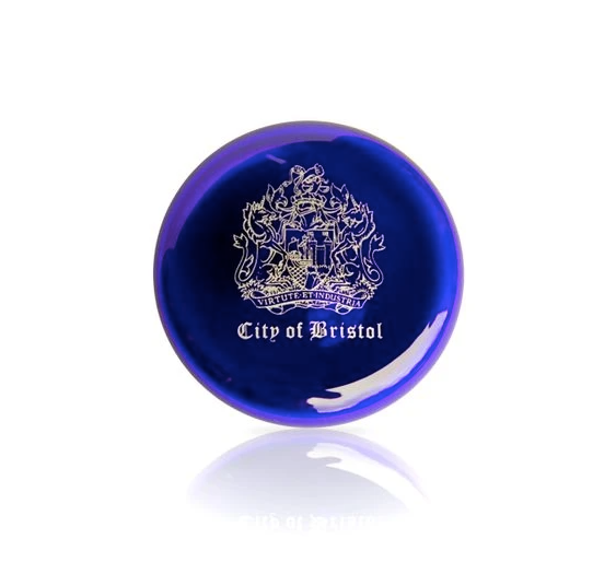 Bristol Blue Glass Paperweights
