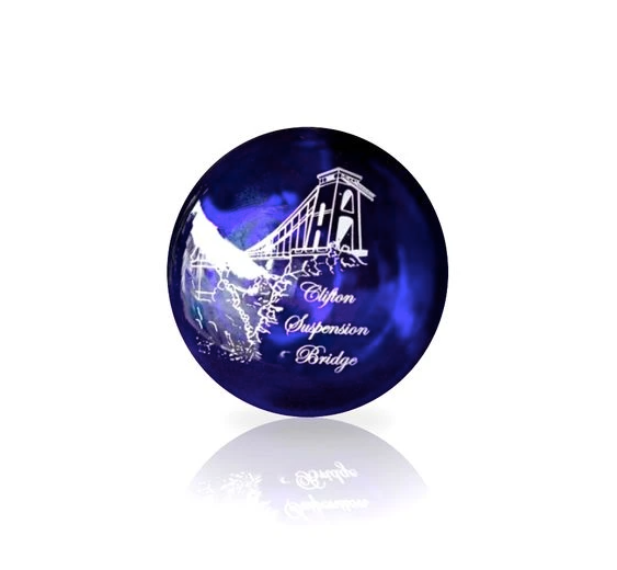 Bristol Blue Glass Paperweights