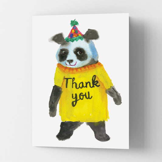 Rosie Webb Panda Thank You card