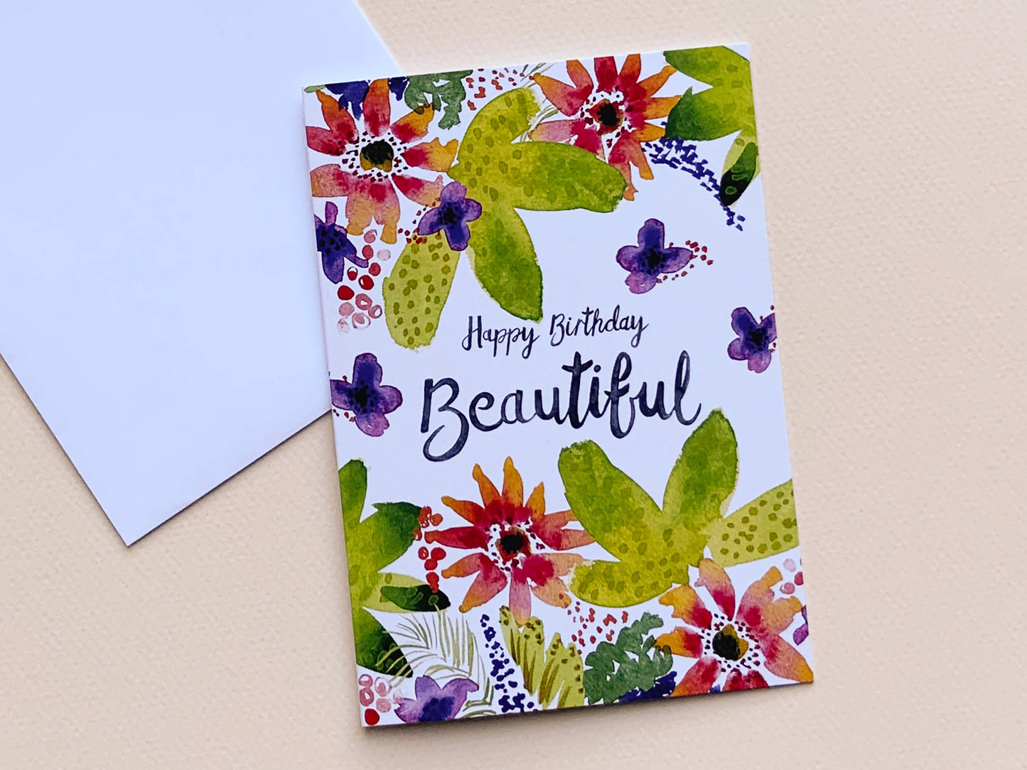 Thea & Fox, This beautiful pack of 4 floral cards, for those special people in your life.