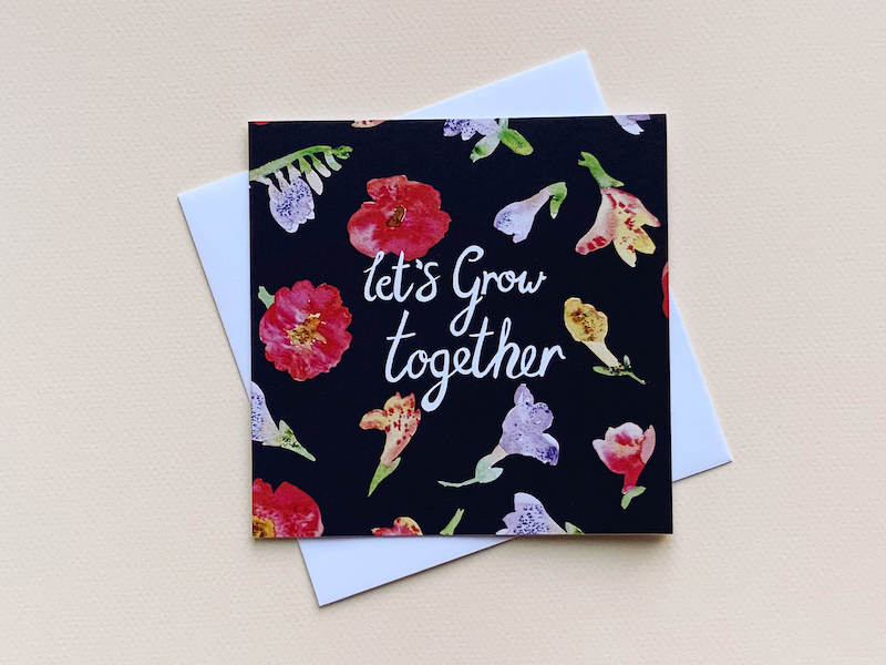 Thea & Fox, This beautiful pack of 4 floral cards, for those special people in your life.