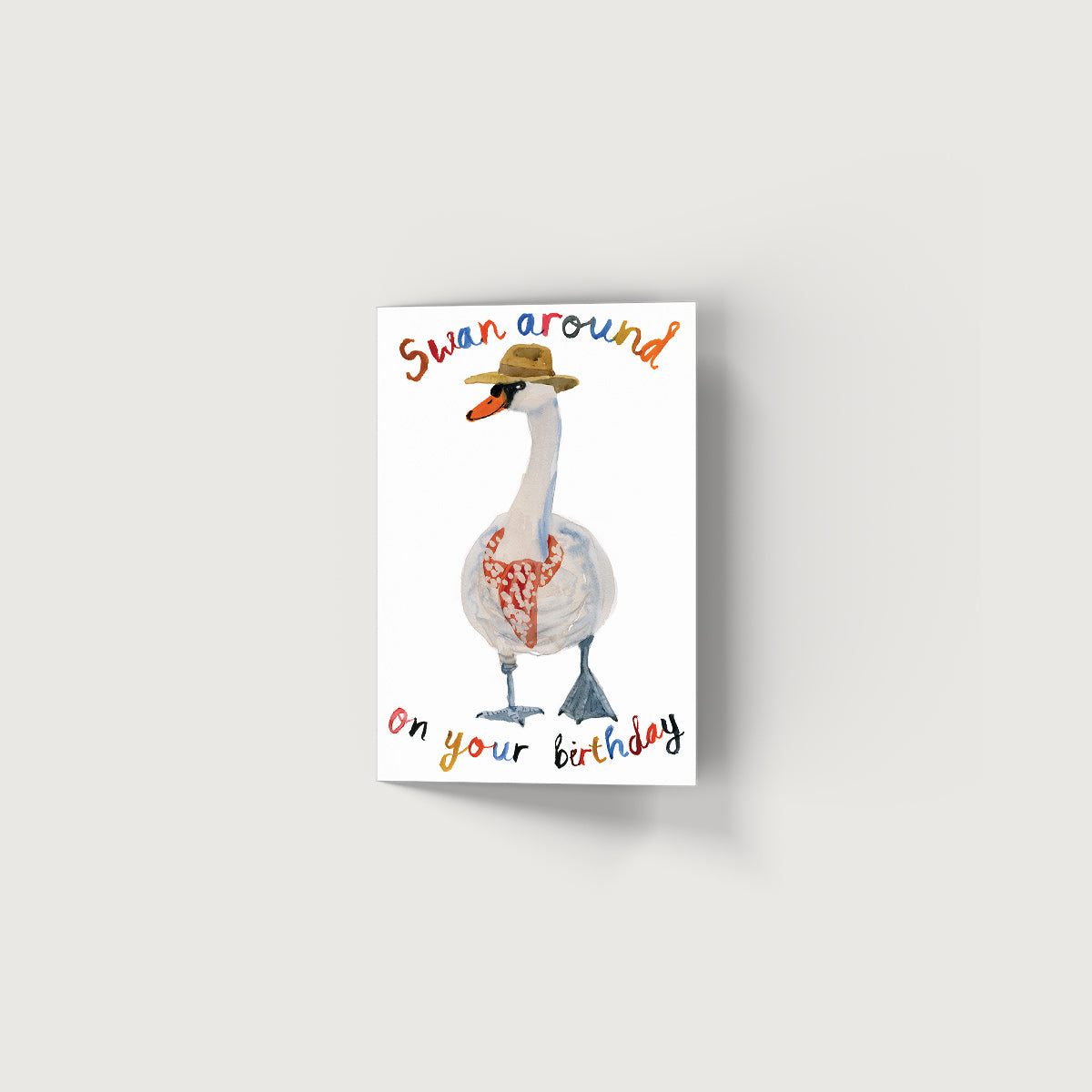 Rosie Webb Swan around on your Birthday Card