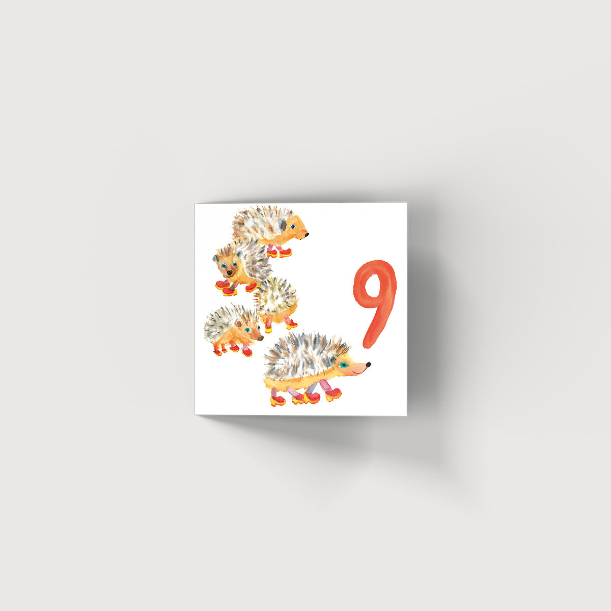 Rosie Webb Nine Hedgehogs Card