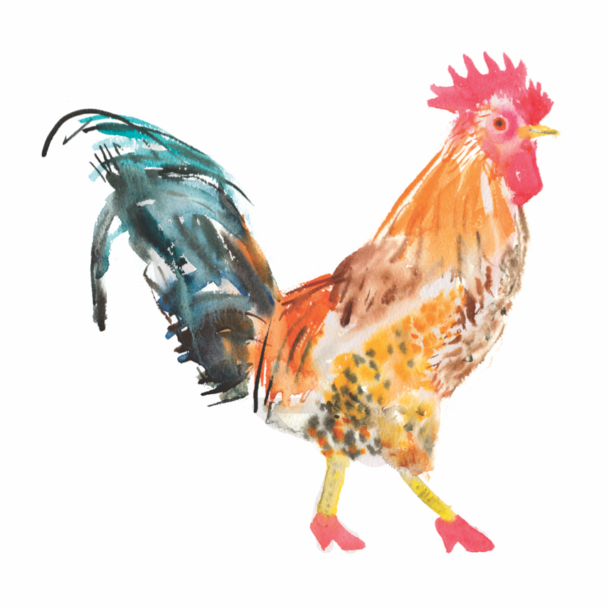 Rosie Webb Cockerel Card