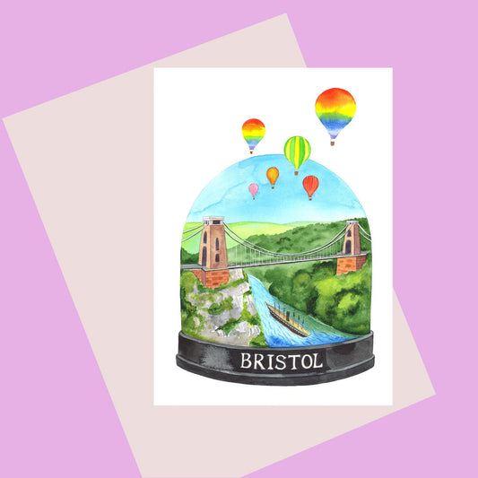 Laura Robertson Snow Globe Card