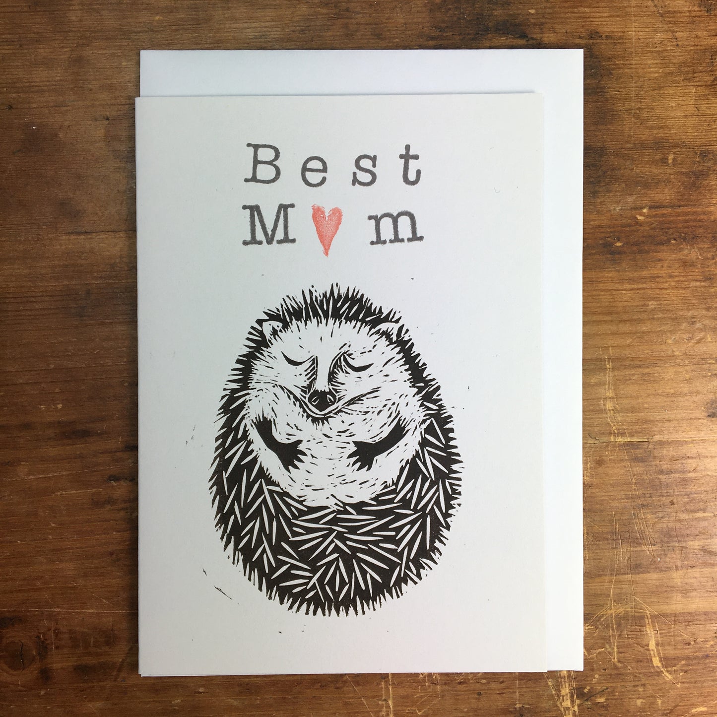 Laura Robertson Best Mum Hedgehog Card