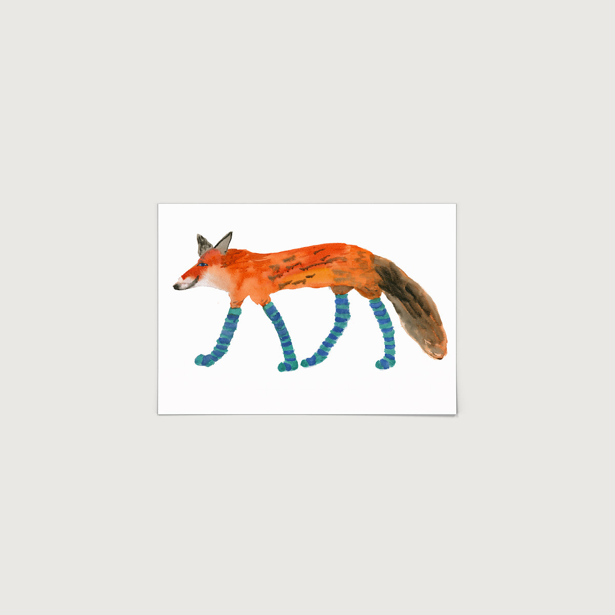 Fox in Socks Print