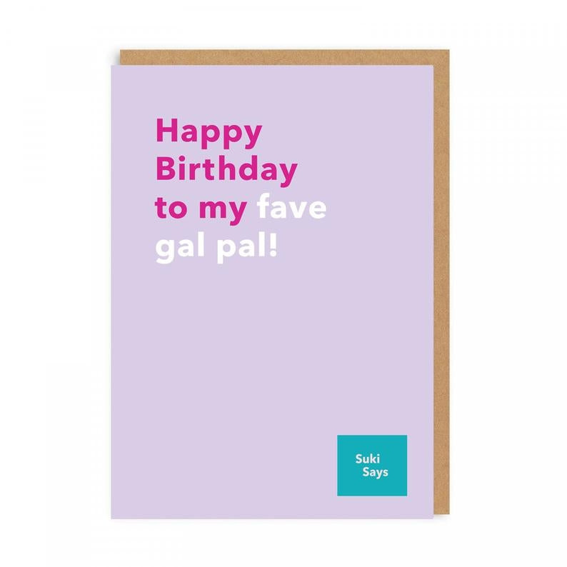 Suki Says Gal Pal Card