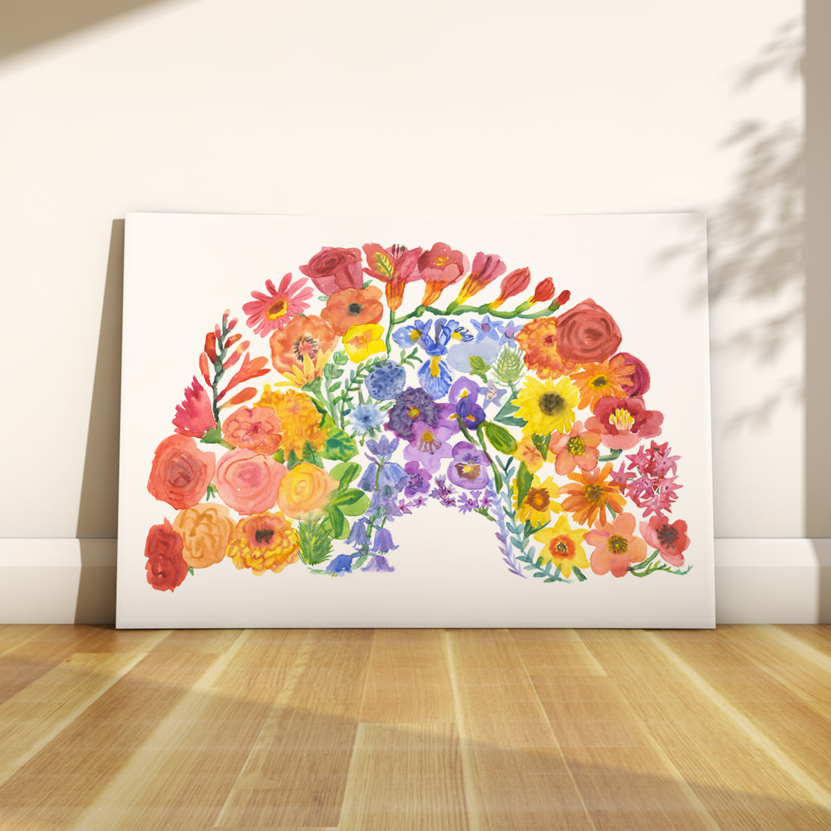 Flower Rainbow Print