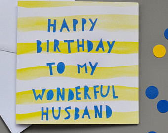 Little Red Apple Husband birthday Card