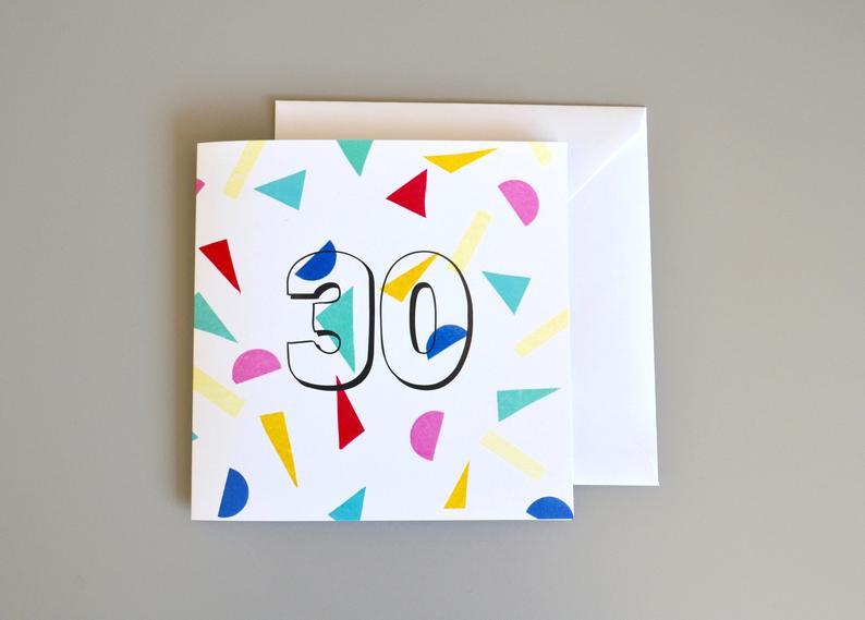 Little Red Apple Confetti 30 Card