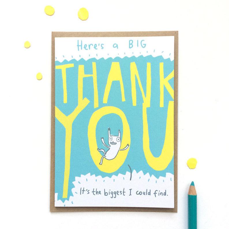 Sarah Ray Big Thank You Card