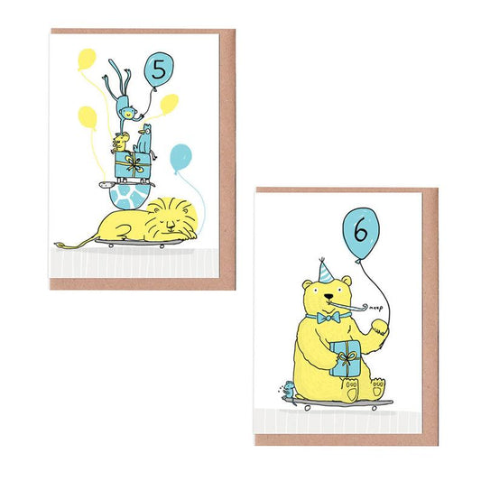 Sarah Ray Kids Birthday Age Cards