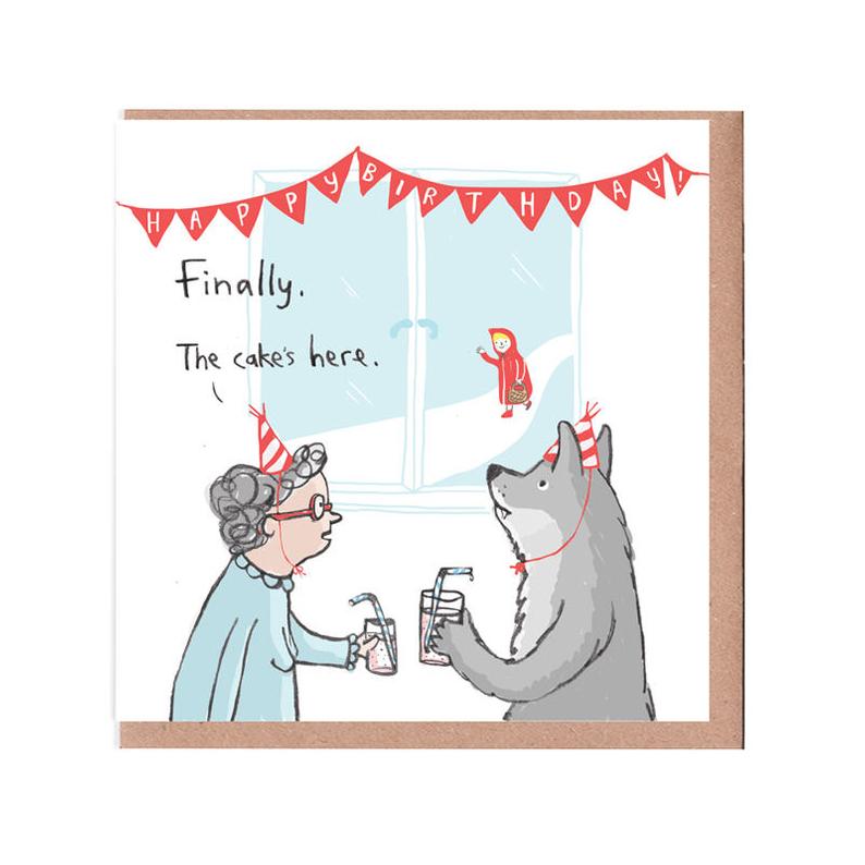 Sarah Ray Cake's Here Card