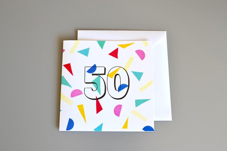 Little Red Apple Confetti 50 Card