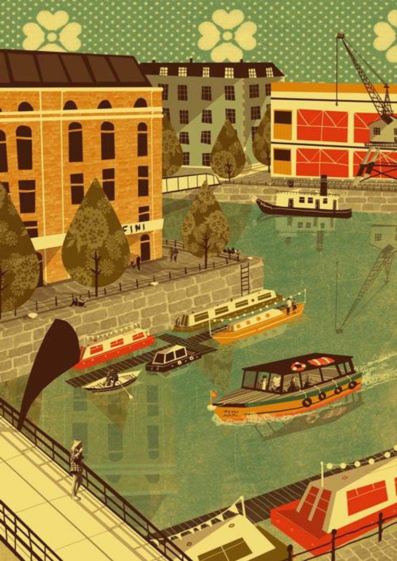 Emy Lou Holmes Harbourside A3 Print