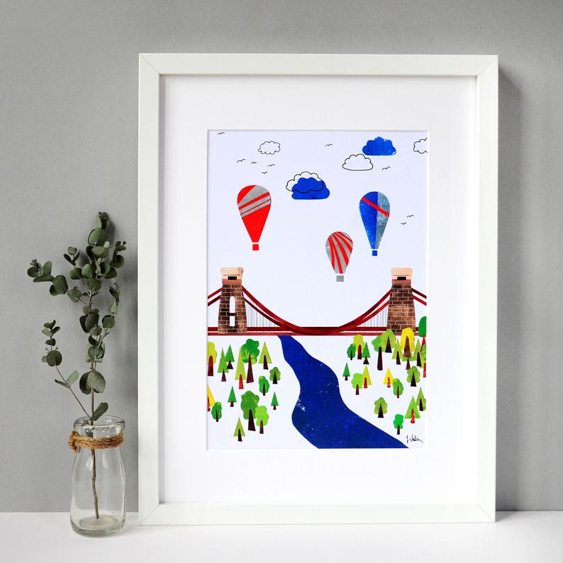Fiona Clabon Clifton Suspension Bridge Print
