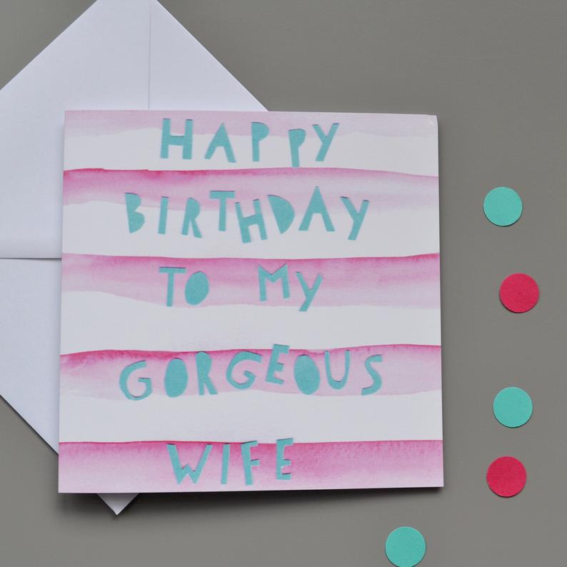 Little Red Apple Wife Birthday card