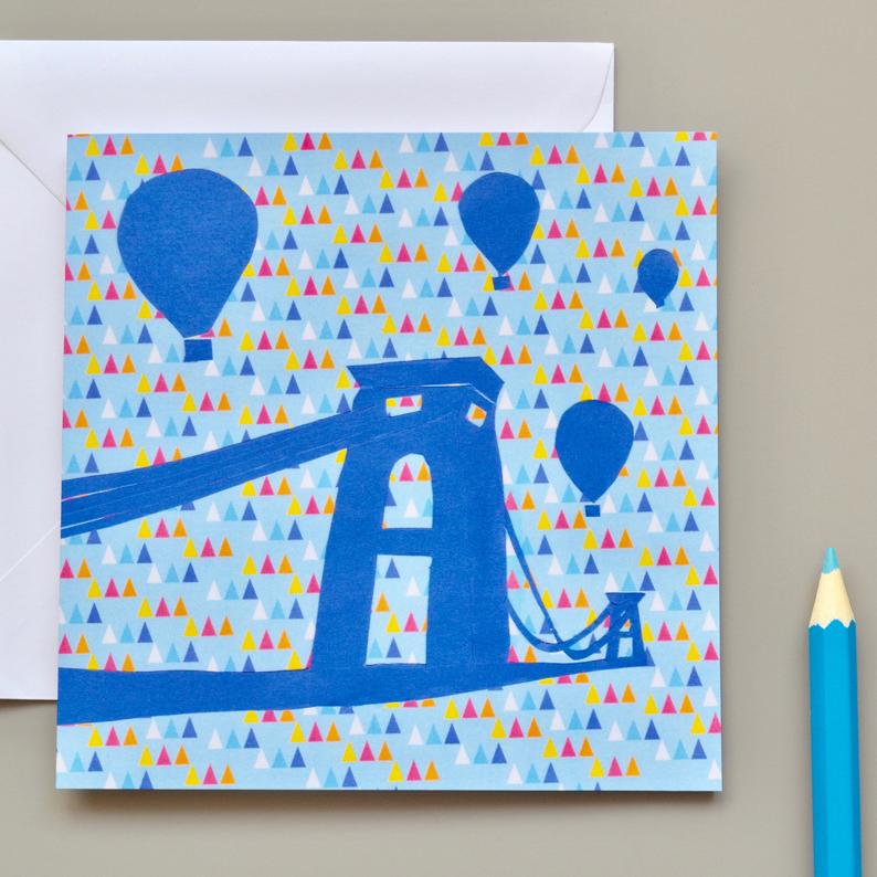 Little Red Apple Suspension Bridge card