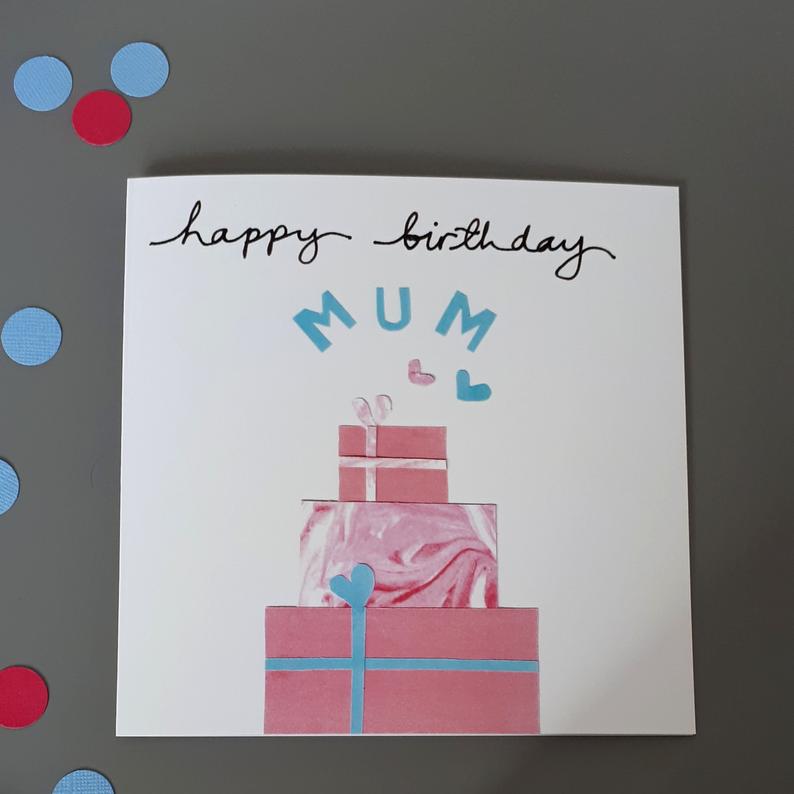 Little Red Apple Mum birthday Card