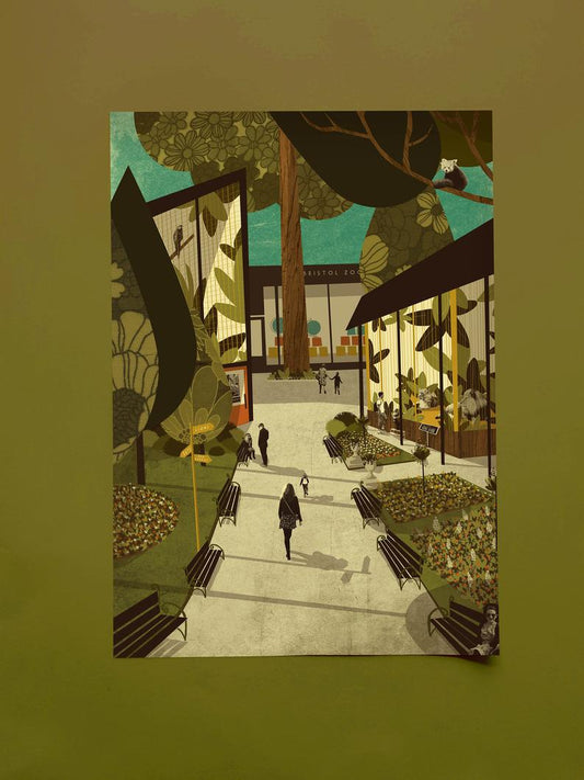 Emy Lou Holmes Bristol Zoo Gardens A3 Print