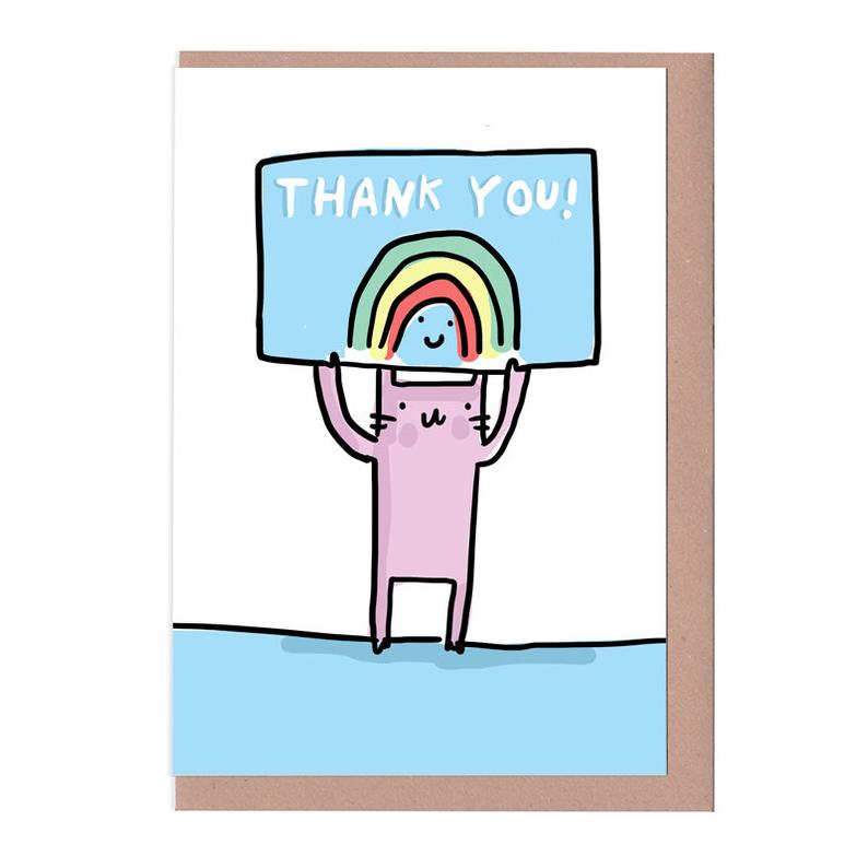 Sarah Ray Rainbow Thanks Card