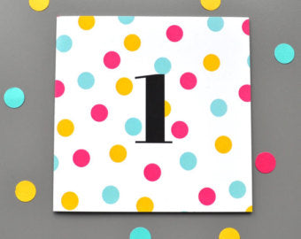 Little Red Apple Pink dotty 1 Card