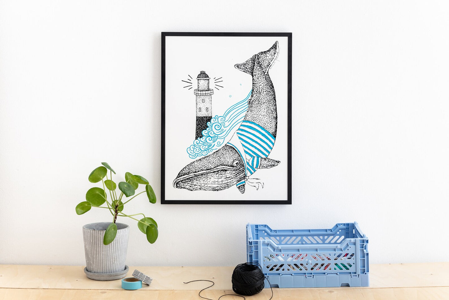 Anna Palamar Designs Whale Print