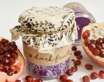 Anna Palamar hand poured candle. Handmade. Violet Jasmine and dark fruits.