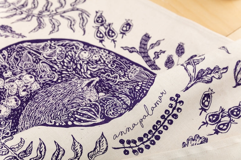 Anna Palamar Designs Fox Tea Towel