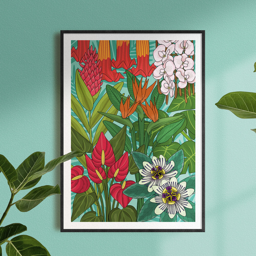 Jessica Mae Designs, Dawn, Print from her Floral digital illustration,