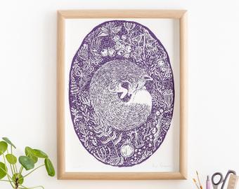 Anna Palamar Designs 'Woodland' Fox A3 Print