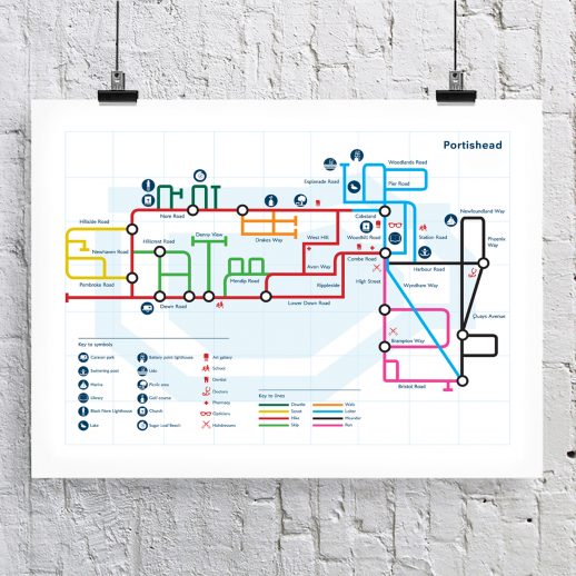 Susan Taylor Portishead Tube Map Poster