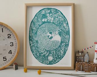Anna Palamar Designs 'Woodland' Fox A3 Print