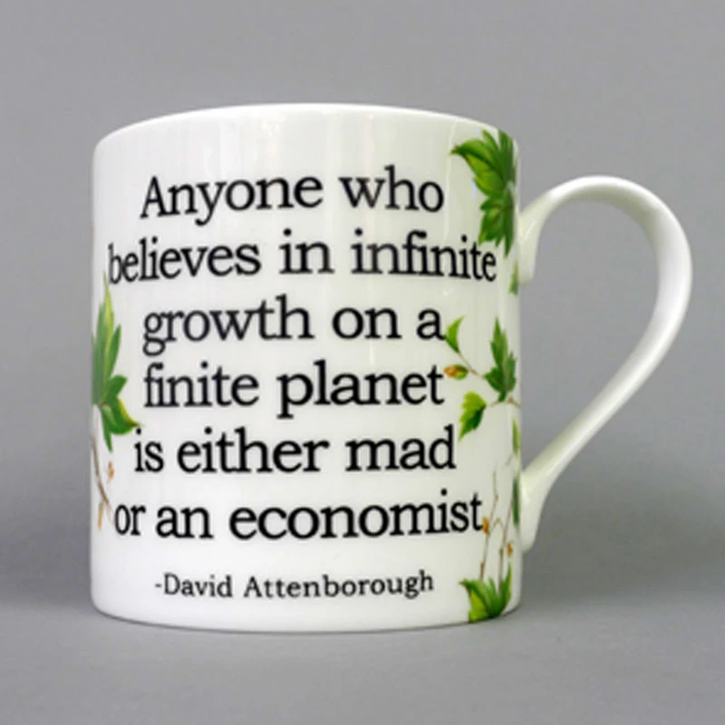 David Attenborough China mug, made in Bristol by Stokes Croft China.
