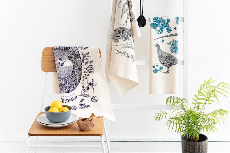 Anna Palamar Designs Fox Tea Towel