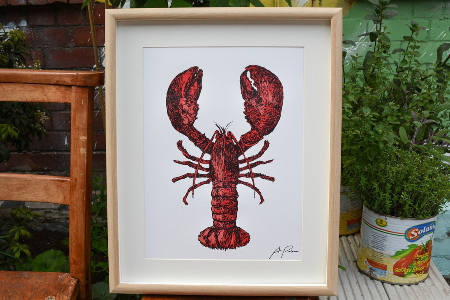 Anna Palamar Designs Lobster A3 Print
