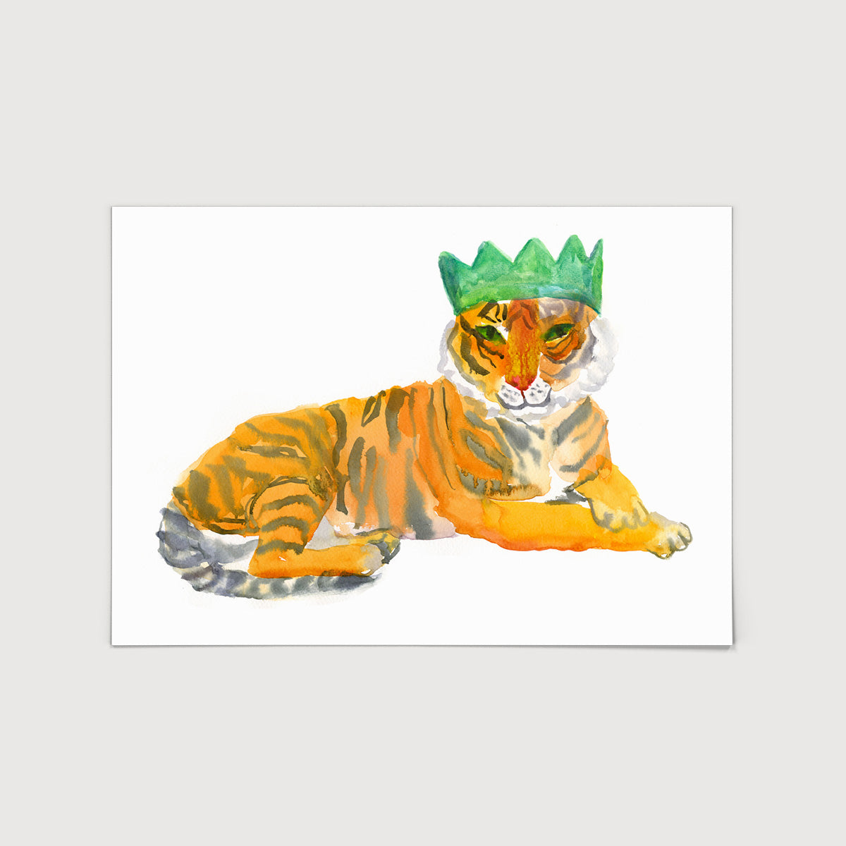 Rosie Webb Tiger in Party Hat Print
