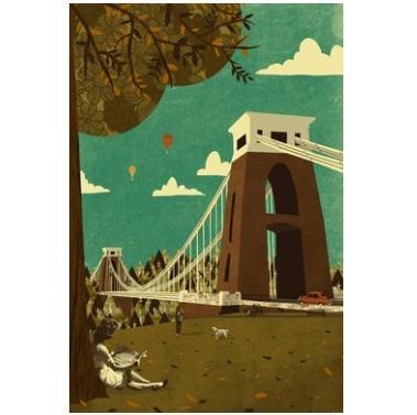 Emy Lou Holmes Clifton Suspension Bridge View Magnet