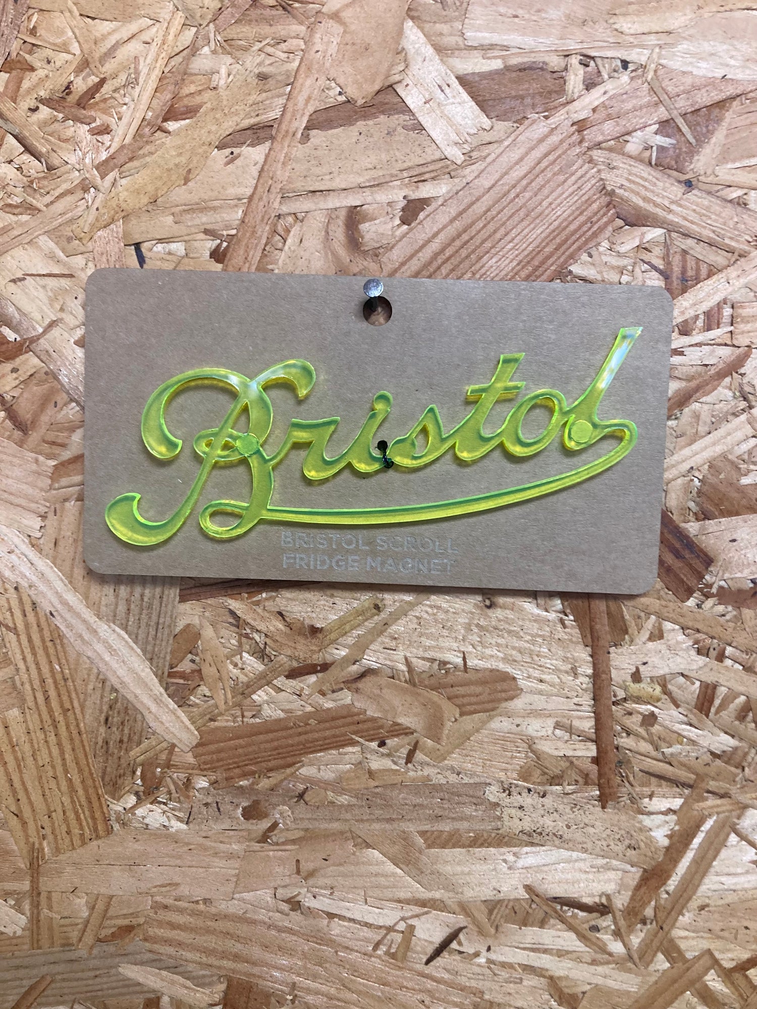 The Bristol Scroll laser cut magnet