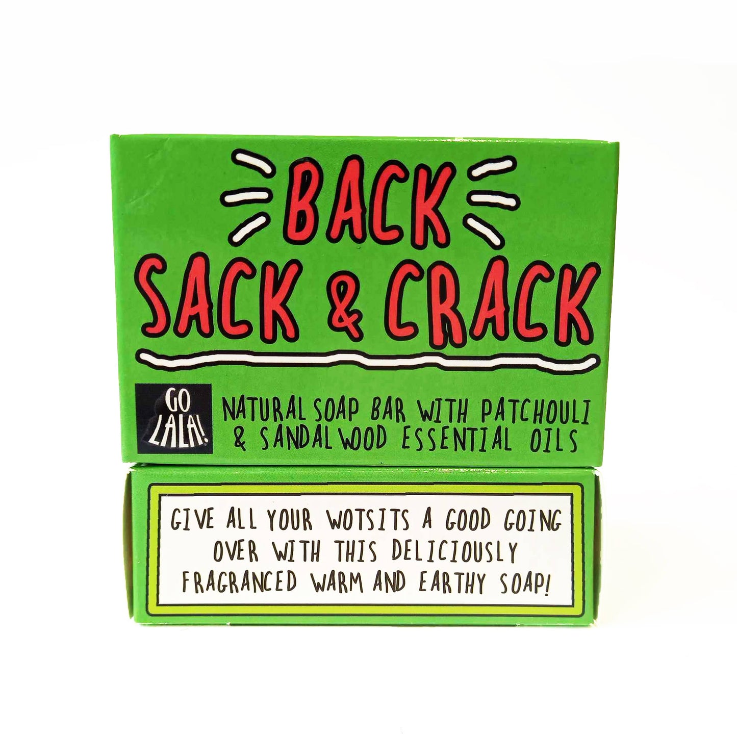 Back, Sack & Crack Soap Sandalwood & Patchouli Funny Gift