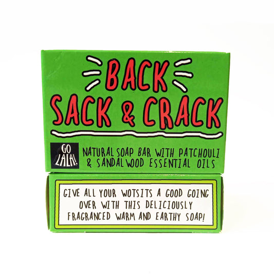 Back, Sack & Crack Soap Sandalwood & Patchouli Funny Gift