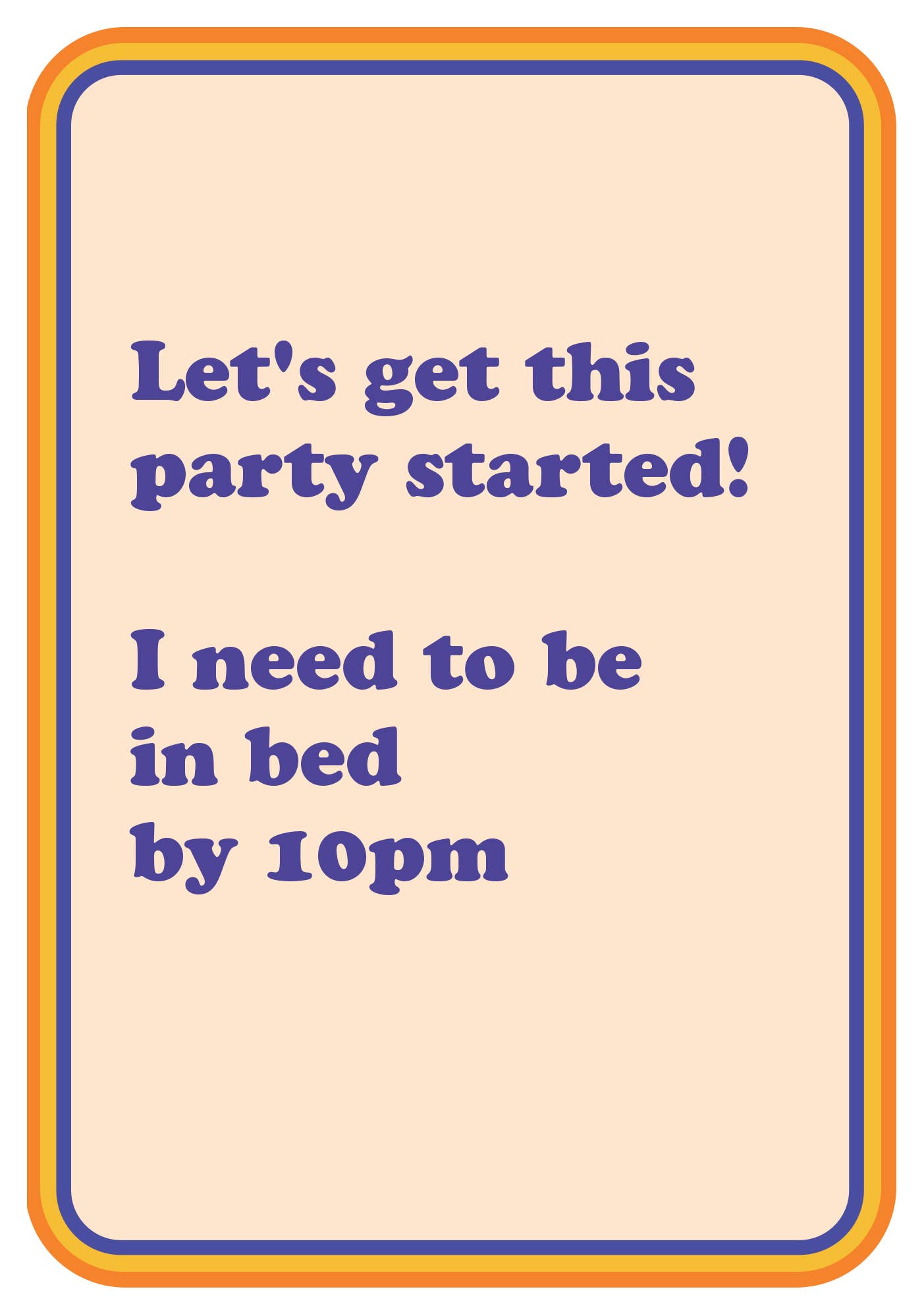 Party Started Birthday Card