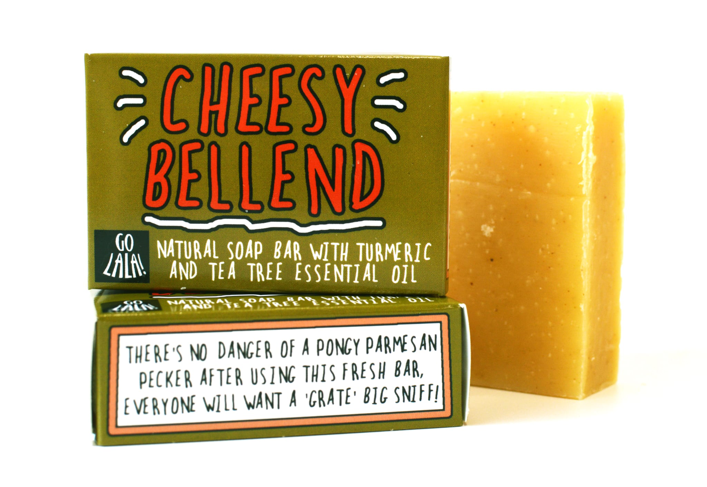 Cheesy Bellend - Turmeric and Tea tree soap  Funny Gift