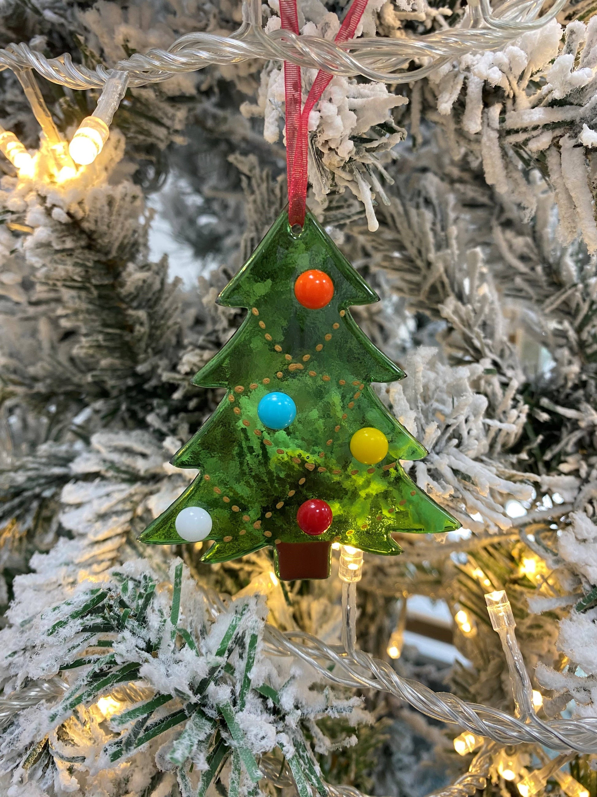 Fused glass Christmas Tree.