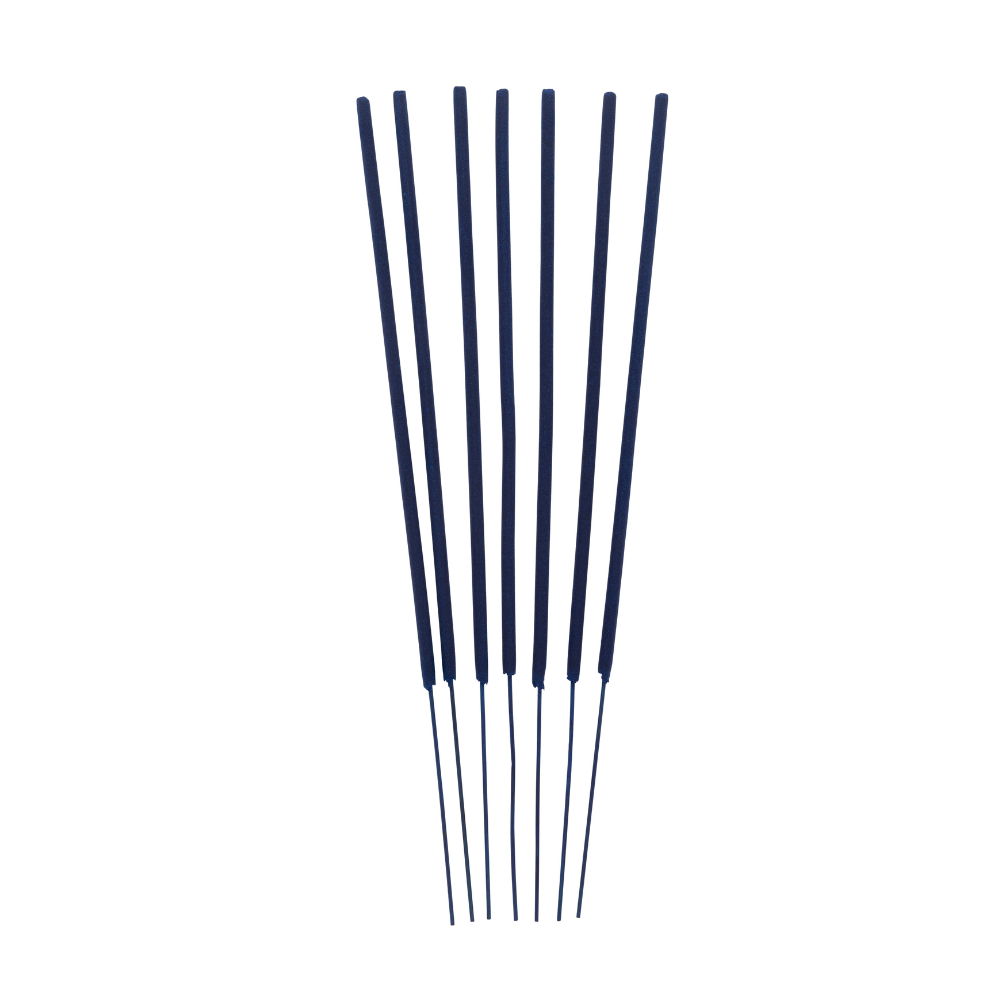 Set of black hair sticks on a white background