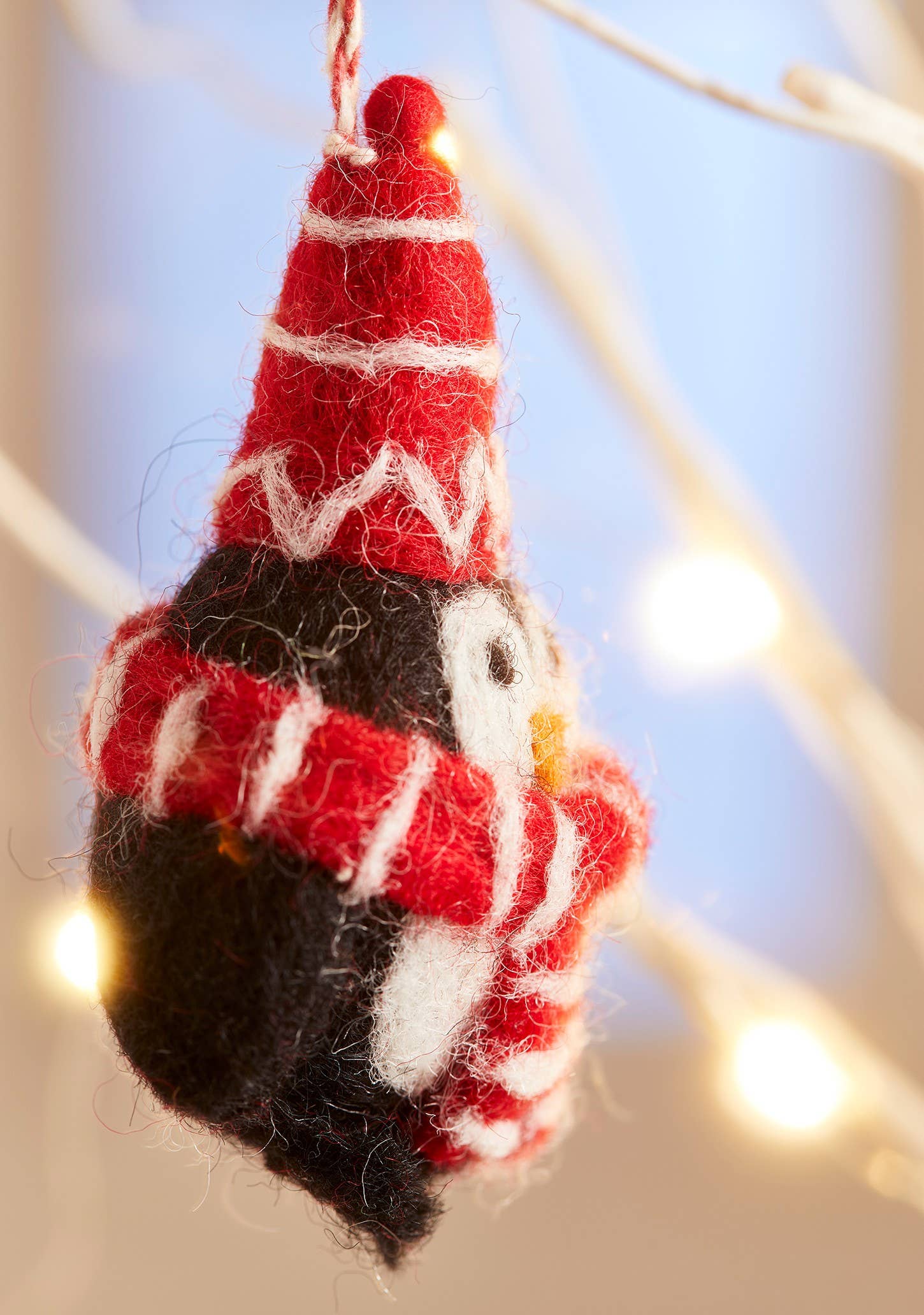 Christmas felt penguin decoration,